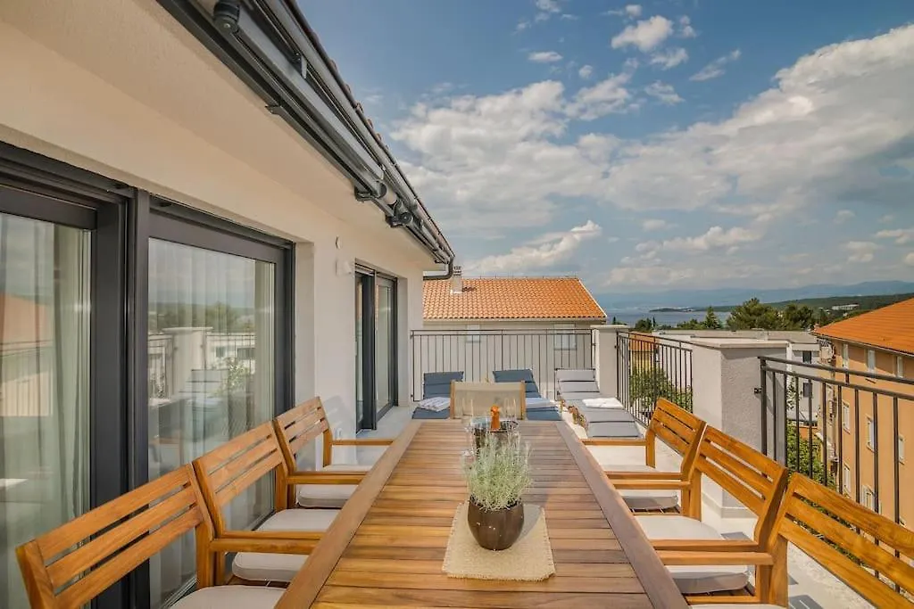 Modern Apartment Marko With Sea View Malinska 0*,